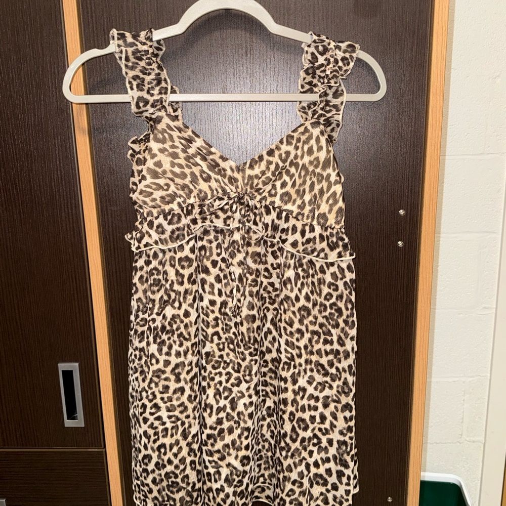 American Eagle Outfitters Animal Print Mini Dress